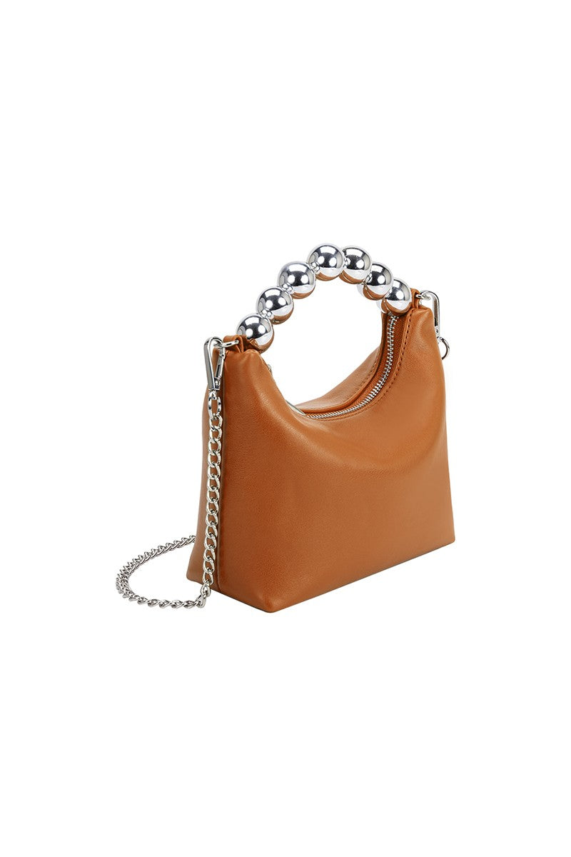 Melie Leather Bag- Tan