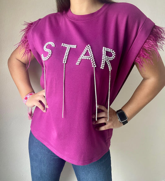 Star Feather Top