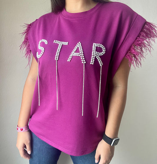 Star Feather Top