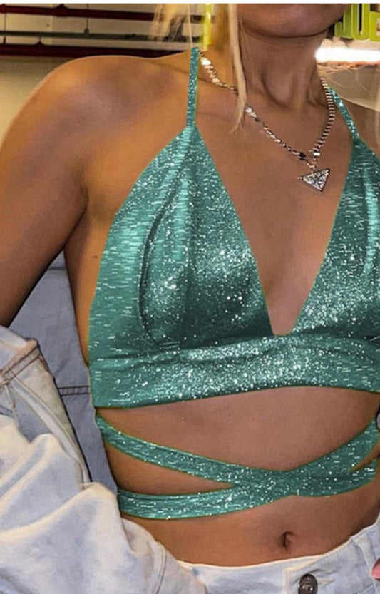 Glitter Bralette Top