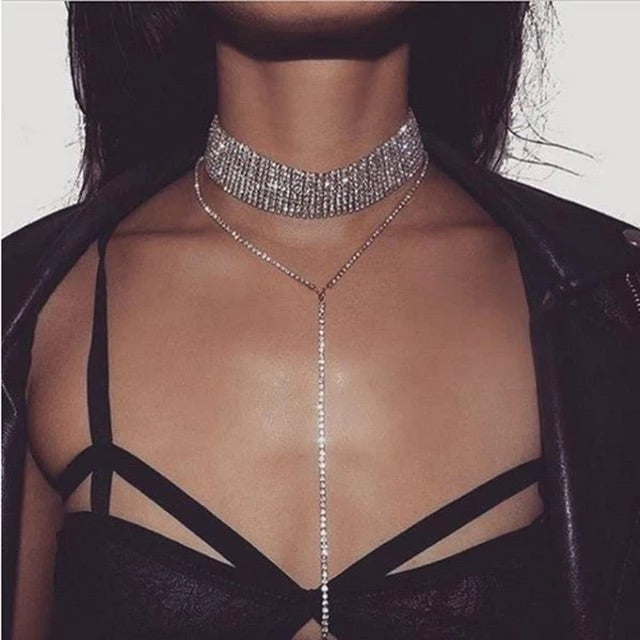 Rhinestone Choker